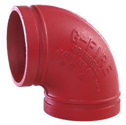 G-FIRE GROOVED FITTINGS Figure 510S Short Pattern 90 Cast Elbows Figure 519S Short Pattern Tees, -. / ( ) * + 0 1 2 3 ( ) * + kg Approx Kg 510SA0060 50 60.3 69.9 0.7 519SA0060 50 60.3 69.9 1.