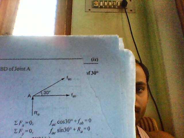 For equilibrium of truss consider it fully as free body Ra + Rb = 4 M = 0 4 AD