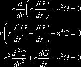 Plugging this into the first ordinary differential equation and using the product rule on the derivative we get, This is an Euler differential equation and so we know that solutions will be in the