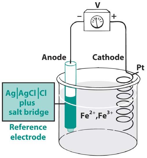 Reference lectrodes Indicator electrode: responds to analyte concentration