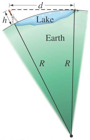 1-6 Order of Magnitude: Rapid Estimating Example 1-8: Estimating the radius of Earth.
