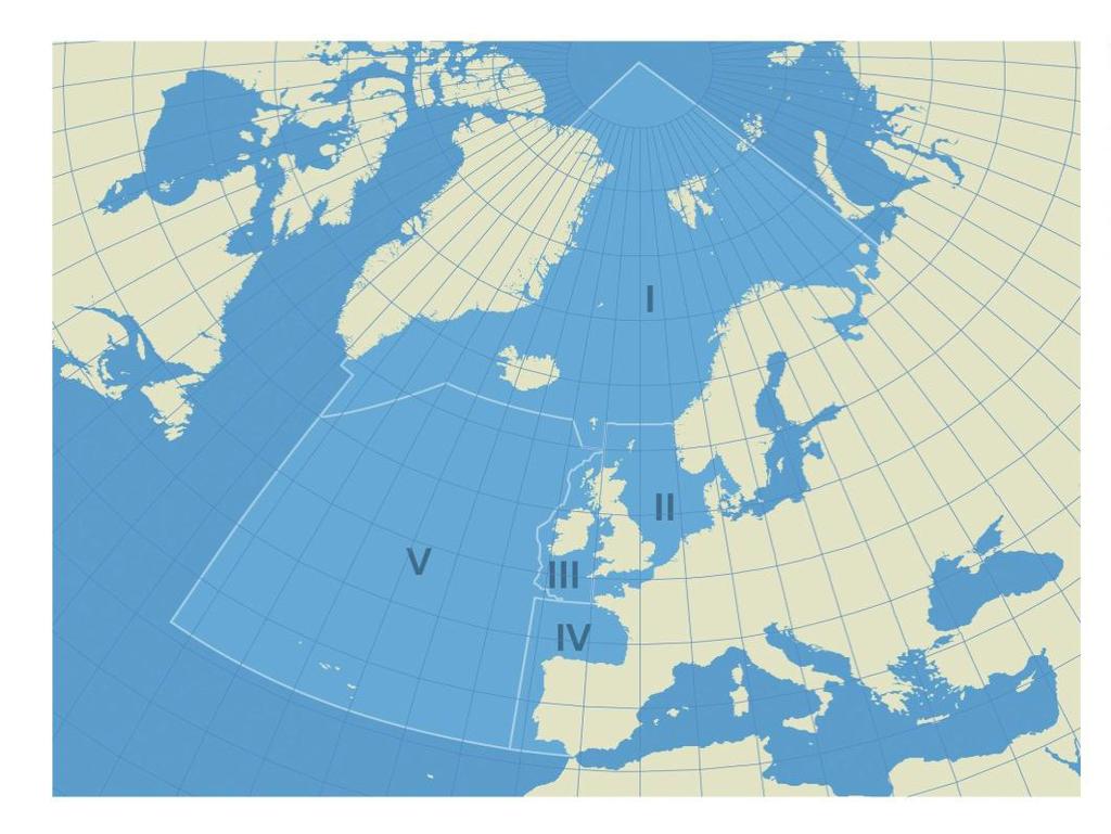 OSPAR Maritime Area and Regions 16 Contracting Parties Belgium Denmark Finland France Germany Iceland Ireland Luxembourg The Netherlands Norway Portugal Spain Sweden Switzerland The United Kingdom
