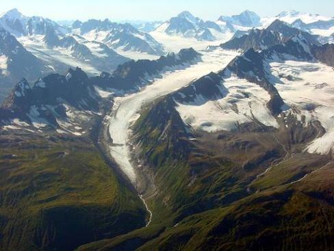 Spit Sand bar 7. Glacial landforms: The landforms formed due to action of the glaciers are known as glacial landforms.