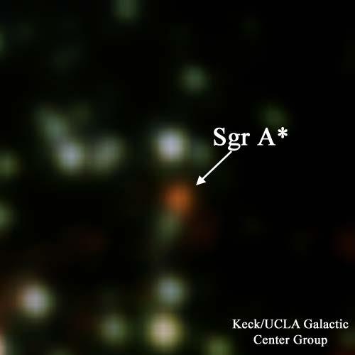 A supermassive black hole in our neighborhood This three color animation, centered on Sgr A*-IR