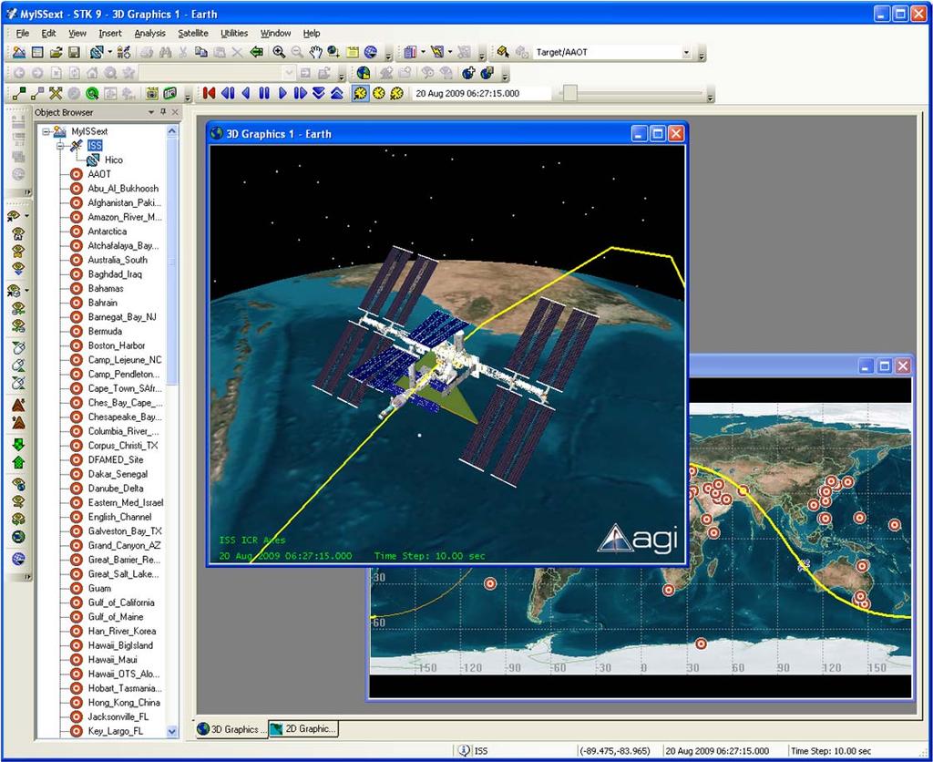 Scheduling and Commanding Satellite Tool Kit (STK) Analytical Graphics Inc.