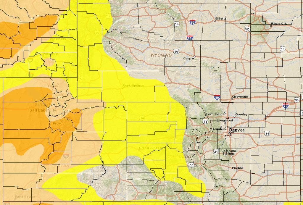 7/14/2015 NIDIS Drought and Water Assessment below normal precipitation for the majority of the state of Colorado and extreme southeast Utah.