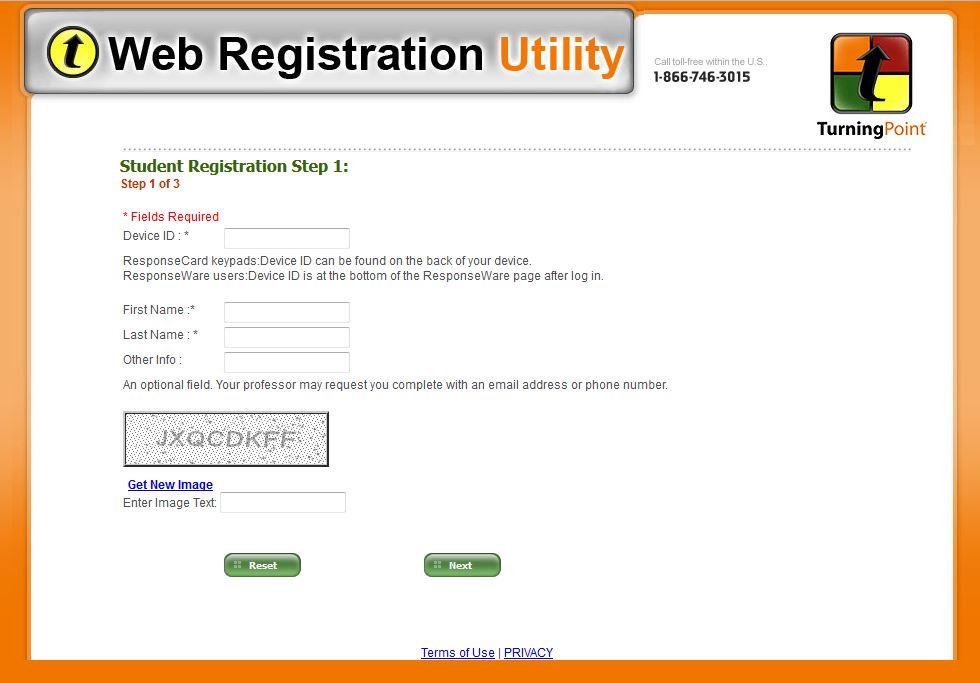 Clicker registration