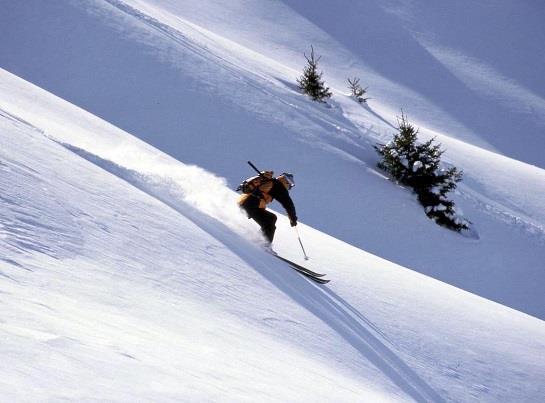The skier has traveled 400 meters in 6 seconds. What is his speed?