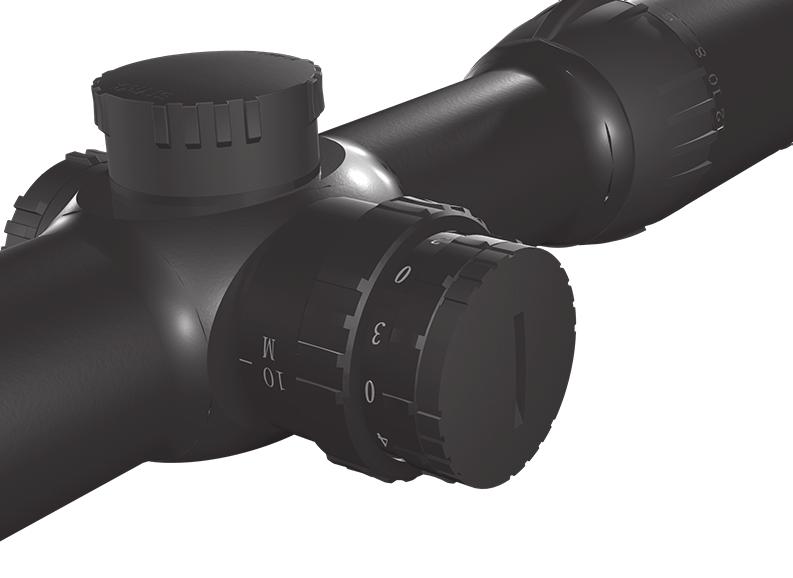 Reticle Illumination Adjustment (select models) Select models of the STYRKA S7 Series feature an illuminated reticle.