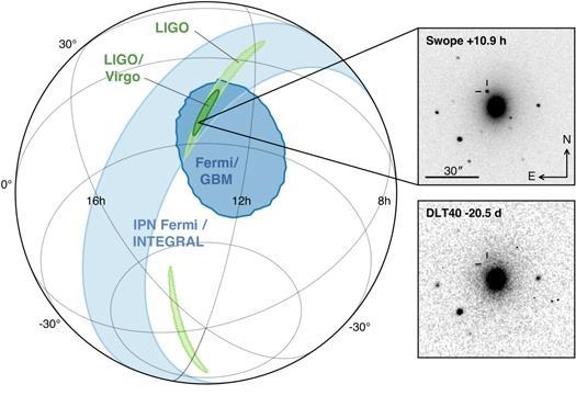 LIGO-Virgo network localization enables discovery of optical counterpart Figure 1 from Multi-messenger