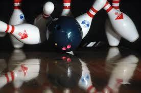 What is the momentum for a 6 kg bowling ball traveling down the