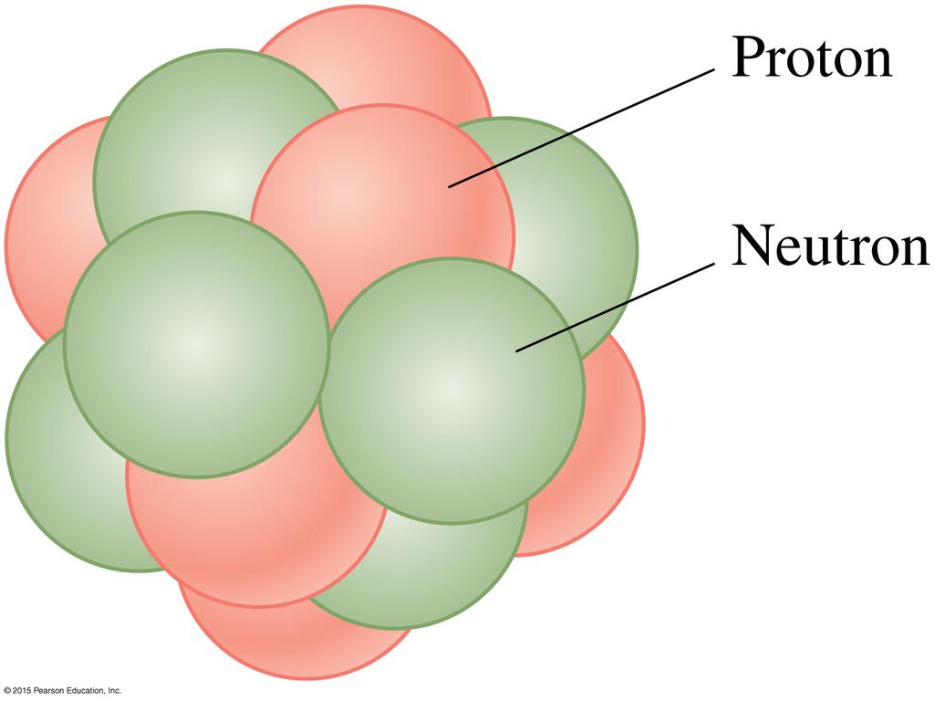29.2 Using the nuclear model 9 In the nuclear model, an atom has a nucleus with positively charged protons and neutral neutrons, and negatively charged electrons are