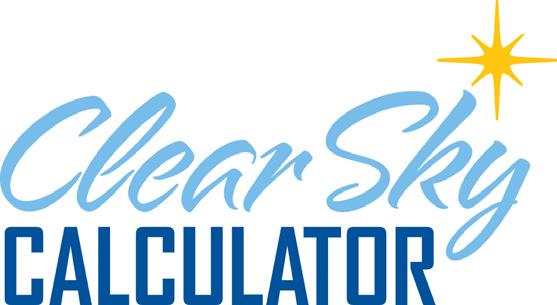 The Clear Sky Calculator is designed to determine the need for radiation sensor recalibration.