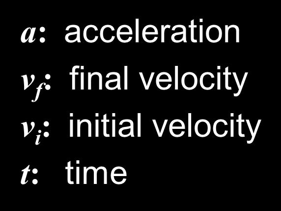 Acceleration Acceleration is the rate at which velocity changes It can be a change in speed or direction.