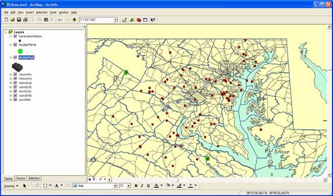 Mapping the Data: ArcMap ** Features depicted in this map have been substantially altered and do not