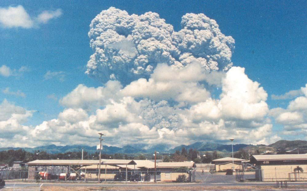 Volcanic Eruptions Really big explosive eruptions inject sulfur and particles of ash and dust into the stratosphere. These form haze particles which reflect sunlight.