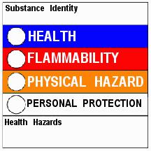 Hazardous Materials Identification System HMIS The HMIS rating is a color-coded, alphanumeric
