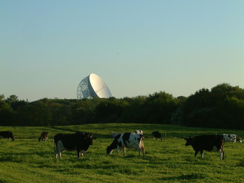 2 S. R. Lowe Fig. 1. What is it looking at? This question is commonly asked about the Lovell Telescope by visitors to Jodrell Bank Observatory.