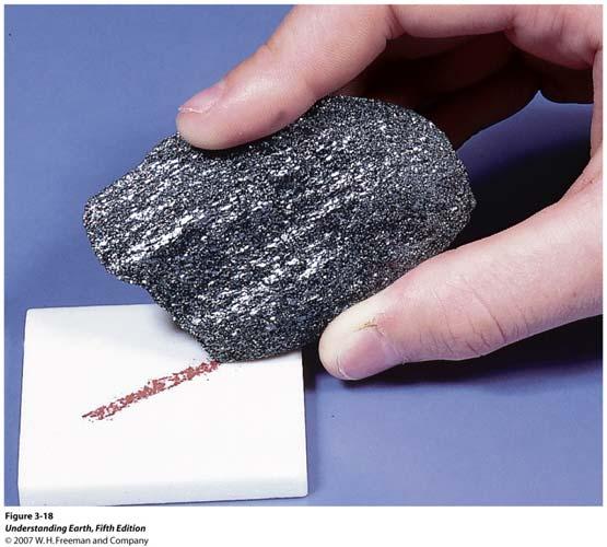 5. Physical Properties of Minerals Hematite and its streak 6. What Are Rocks?