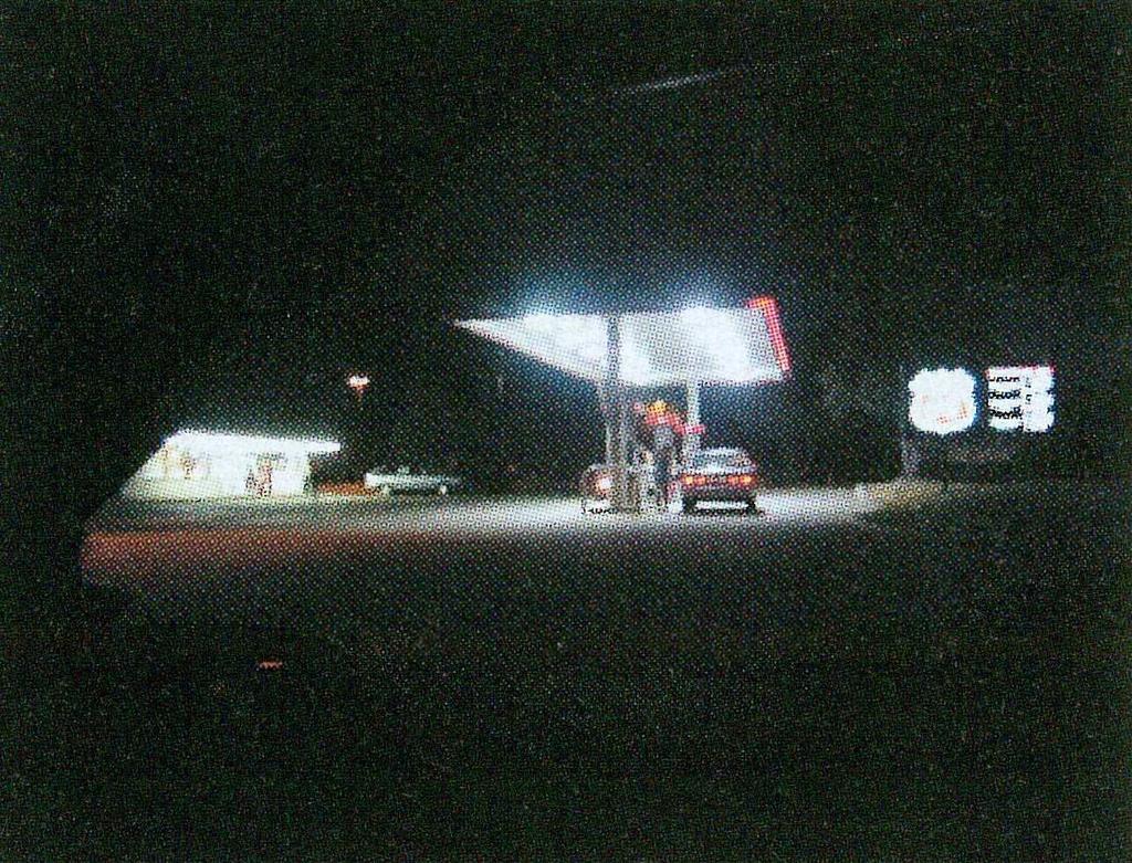 Bright gas station Staying in Bounds by Nancy