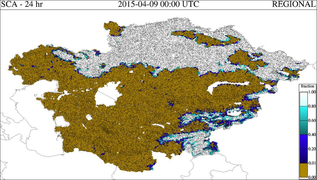 Satellite Snow Covered Area Interactive Multisensor Snow and Ice Mapping System (IMS), made available through National Snow and Ice Data Center, NOAA. http://nsidc.