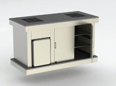 BOX - UP WARMER STATION RECTANGULAR BOX - UP STATION WS-01-201A Caeser Stone Top 4. Tente Germany heavy duty wheels 3 ( 4 units. ) 1.