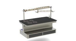OMELETTE STATION WS-01-207A Flourecent Light 4. Tente Germany heavy duty wheels 3-4 units. Induction Cooker 1. 2 units of induction cooker ( Korea ). 2. 1 unit of stainless steel 304 counter top waste track (removable for washing).