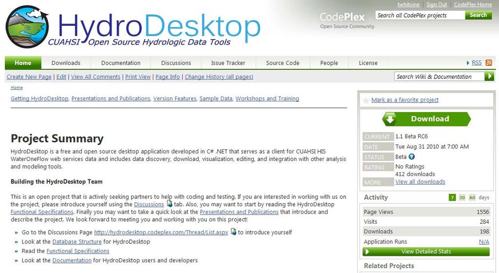 HydroDesktop Free, open source solution