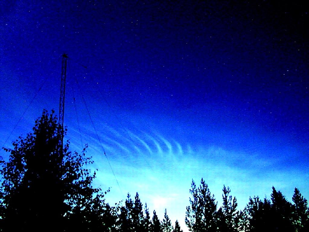 Gravity Waves in Noctilucent Clouds (NLCs).