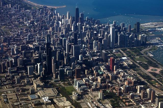 Chicago developed as a rail, shipping,