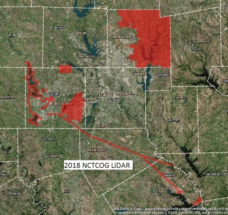 LIDAR - NCTCOG Coverage