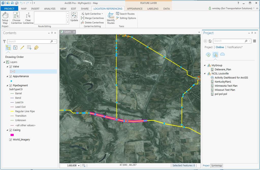 Product Overview Desktop - ArcGIS Pro LRS network editing ribbon - Route & event feature class support - Geodatabase LRS dataset - Geoprocessing