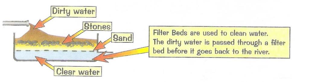 the filter paper.