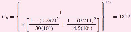 Example 14 3 23 Table A 5: E P = 30 Mpsi, n P = 0.