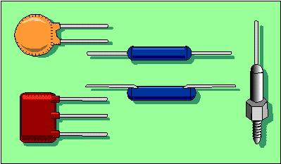 Examples of ceramic capacitors. An ELECTROLYTIC CAPACITOR is used where a large amount of capacitance is required. As the name implies, an electrolytic capacitor contains an electrolyte.