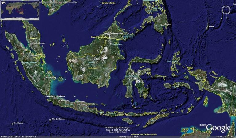 +Map of Indonesia Google map Indonesia is a tropical country with 17,508