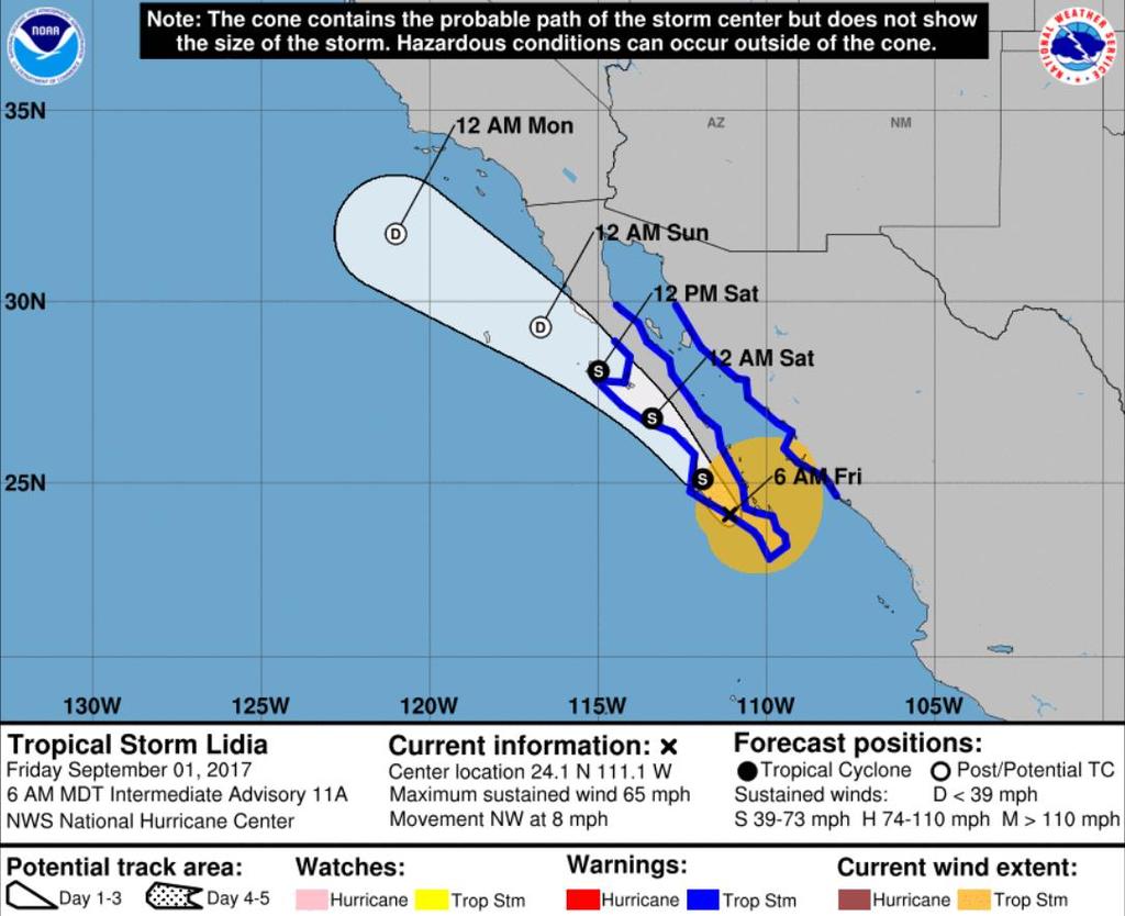 Tropical Outlook Eastern Pacific Tropical Storm 
