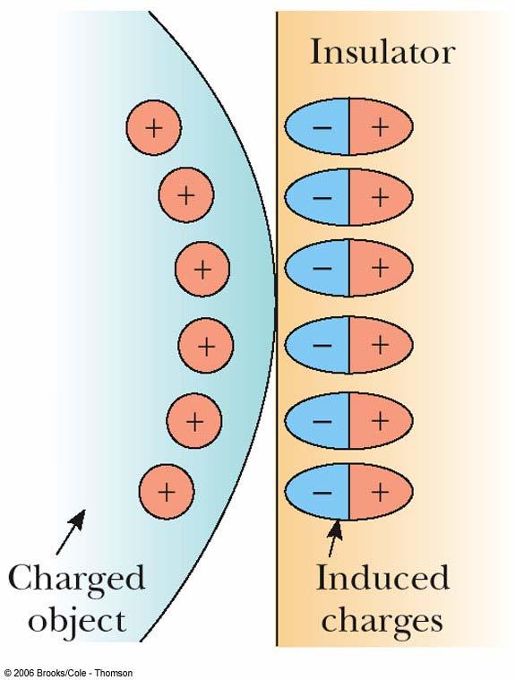 Examples of Polarization The charged object