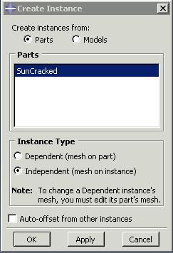 7. Double click on instances under assembly Choose independent (mesh on instance) for complicated geometries. click OK 8.