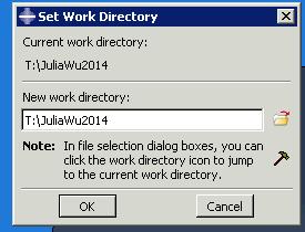 14. Make sure the working directory is in your folder by file - set working directory 15. Important, copy the file in your working directory to increase the space. 16.