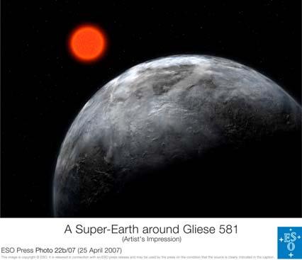 M-dwarf Gliese 581, 6.26pc Three planets GL581b 15.