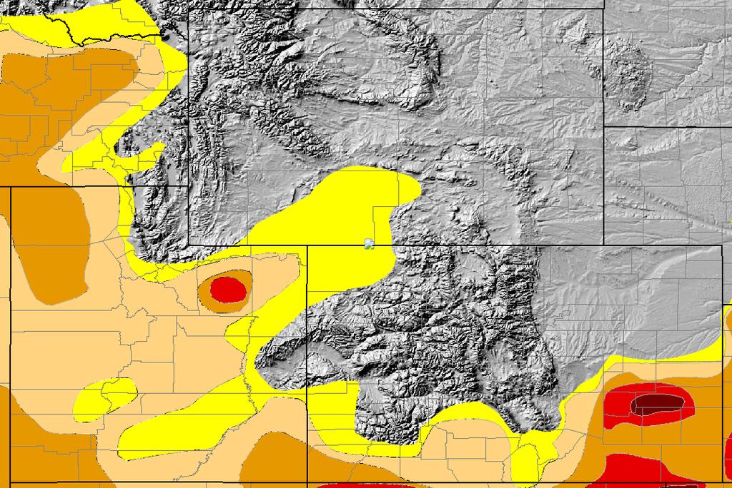 7/23/2014 NIDIS Drought and Water Assessment The seasonal drought outlook indicates no areas in the UT, WY, or CO where drought is anticipated to develop or intensify.