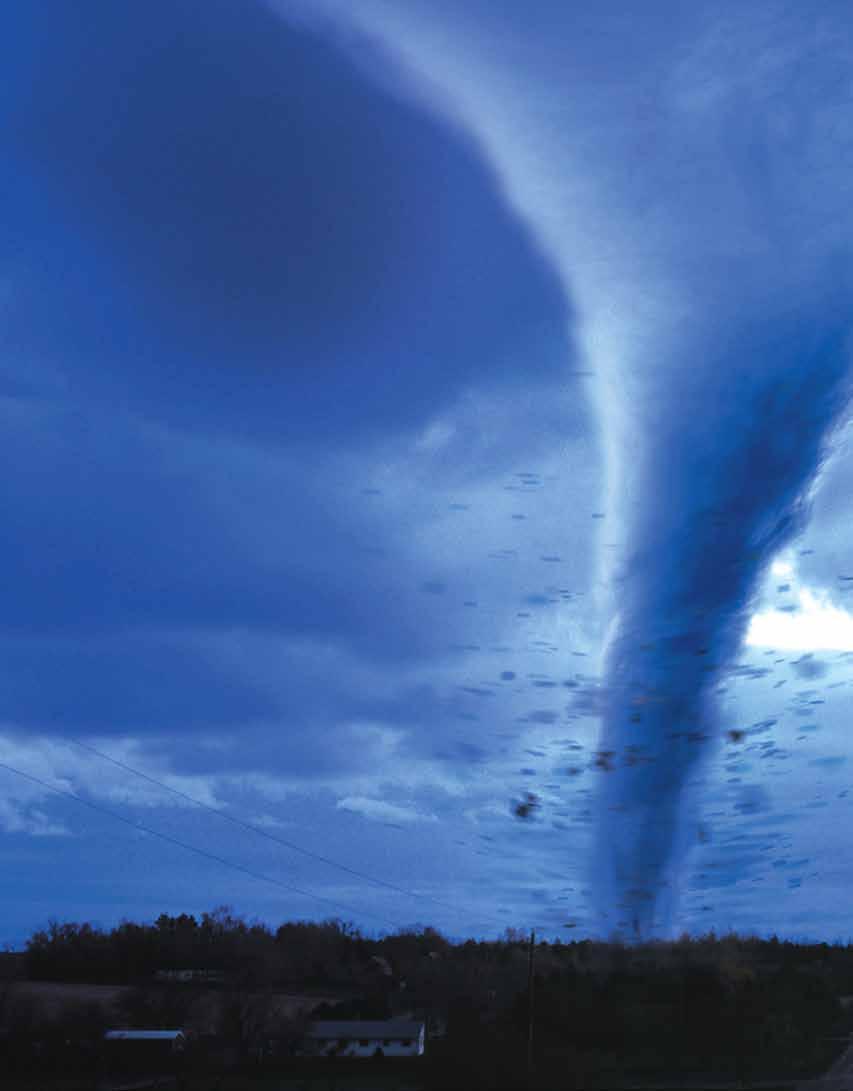 Tornadoes When a hurricane hits land, it can spawn tornadoes. Tornadoes also can occur during thunderstorms.