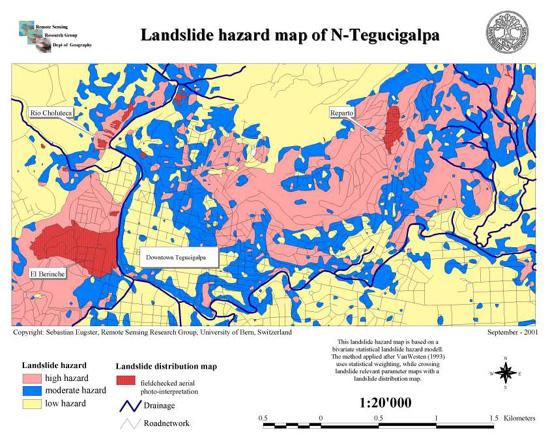 Indirect Susceptibility Assessment (Information Value Method) FROM LANDSLIDE SUSCEPTIBILITY TO LANDSLIDE HAZARD By definition, a hazard map should include an evaluation of the probability of