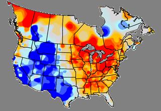 Cooler in most of the West: Temperatures in Texas, the Western Plains and much of the Southwest will be cooler than last year and normal.