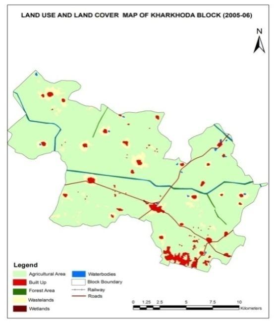 Fig -7: Land use/land cover Map of Sonipat Block during 2005-06 and.