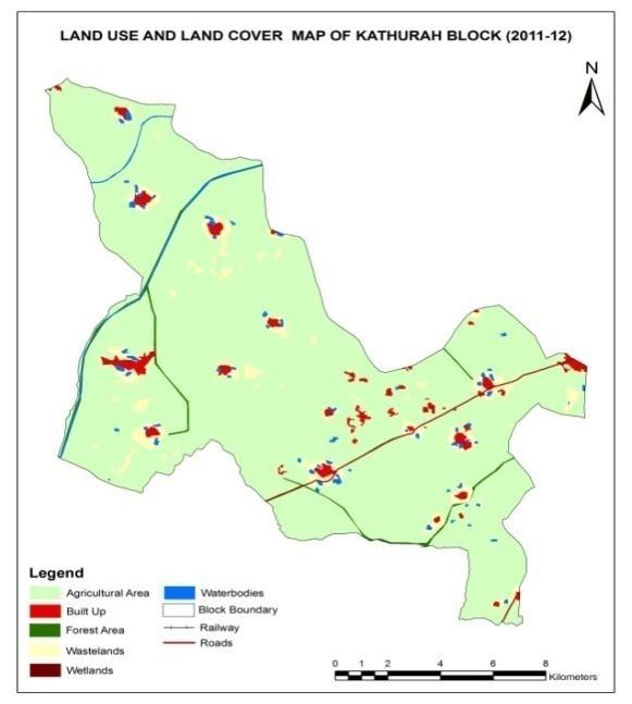 Fig -8: Land use/land cover Map of Kharkhoda Block during 2005-06 and. Sr. No.