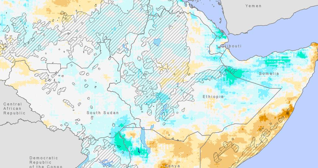 EAST AFRICA SEASONAL ANALYSIS - 2015 HIGHLIGHTS During March 2015, the early stages of the long rains ( Gu ) season, pronounced rainfall deficits were the norm across Ethiopia, Kenya and parts of