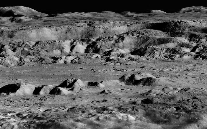 This image was taken by the Lunar Orbiter 2 spacecraft in 1966.
