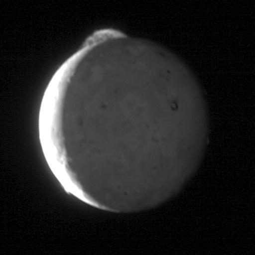 This five-frame sequence of New Horizons images captures the giant plume from Io's Tvashtar volcano.